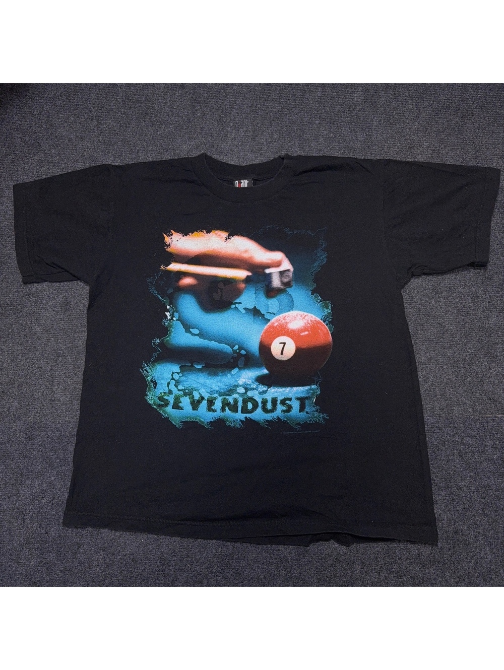 Vintage Giant Billiards Pool 7 Ball Graphic T Shirt XL Black
